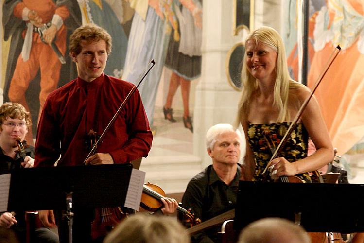 Concert In Honor to master Josef Suk - Gabriela Demeterová (violin), Jan Mráček (violin), Josef Špaček (violin), South Bohemian Chamber Philharmonic and Jan Talich (conductor), Chamber Music Festival Český Krumlov, 7.7.2012