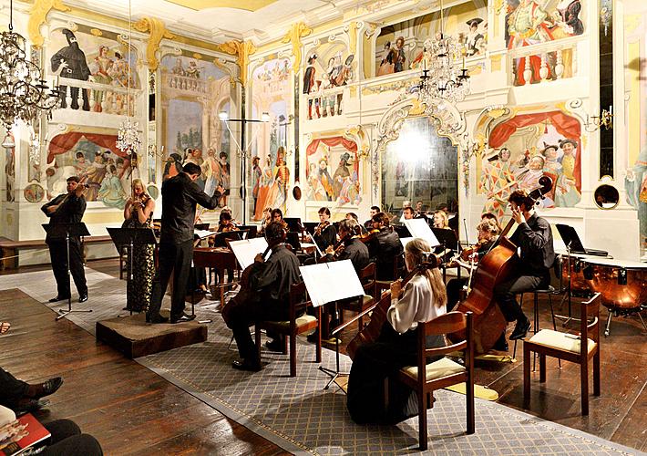 Koncert k poctě Mistra Josefa Suka - Gabriela Demeterová (housle), Jan Mráček (housle), Josef Špaček (housle), Jihočeská komorní filharmonie a Jan Talich (dirigent), Festival komorní hudby Český Krumlov, 7.7.2012