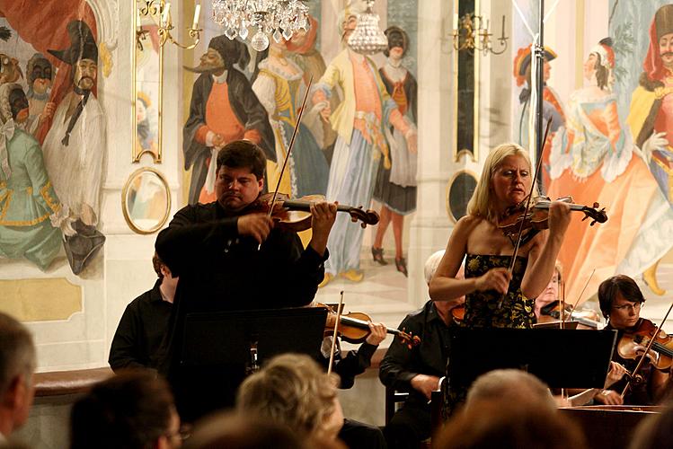 Concert In Honor to master Josef Suk - Gabriela Demeterová (violin), Jan Mráček (violin), Josef Špaček (violin), South Bohemian Chamber Philharmonic and Jan Talich (conductor), Chamber Music Festival Český Krumlov, 7.7.2012