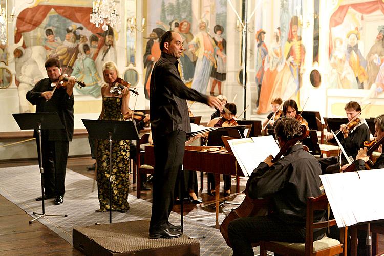 Koncert k poctě Mistra Josefa Suka - Gabriela Demeterová (housle), Jan Mráček (housle), Josef Špaček (housle), Jihočeská komorní filharmonie a Jan Talich (dirigent), Festival komorní hudby Český Krumlov, 7.7.2012