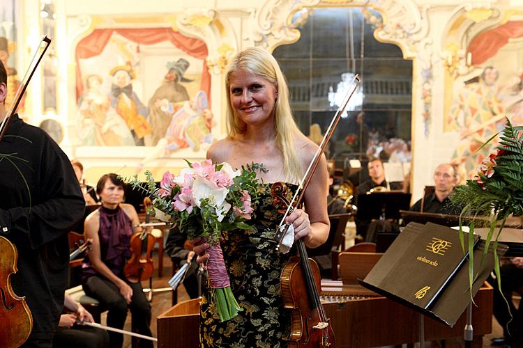 Concert In Honor to master Josef Suk - Gabriela Demeterová (violin), Jan Mráček (violin), Josef Špaček (violin), South Bohemian Chamber Philharmonic and Jan Talich (conductor), Chamber Music Festival Český Krumlov, 7.7.2012