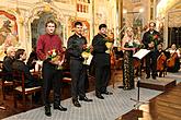 Concert In Honor to master Josef Suk - Gabriela Demeterová (violin), Jan Mráček (violin), Josef Špaček (violin), South Bohemian Chamber Philharmonic and Jan Talich (conductor), Chamber Music Festival Český Krumlov, 7.7.2012, photo by: Lubor Mrázek