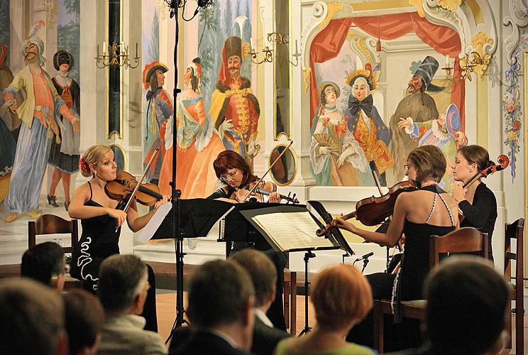 Melanie Hosp a Kaprálová Quartet, 26.7.2012, 21. Mezinárodní hudební festival Český Krumlov