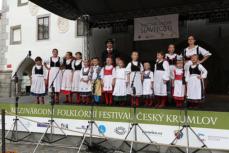 Saint Wenceslas Celebrations and International Folk Music Festival 2012 in Český Krumlov, Saturday 29th September 2012