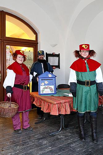 2. Advent Sunday - Baby Jesus Post Office located in the U Zlatého anděla Hotel and arrival of the White Lady, 9.12.2012