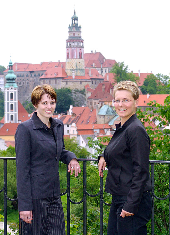 Jitka Zikmundová und Jitka Plouharová, Destinationsmanagement 
der Stadt Český Krumlov, Foto: Aleš Motejl