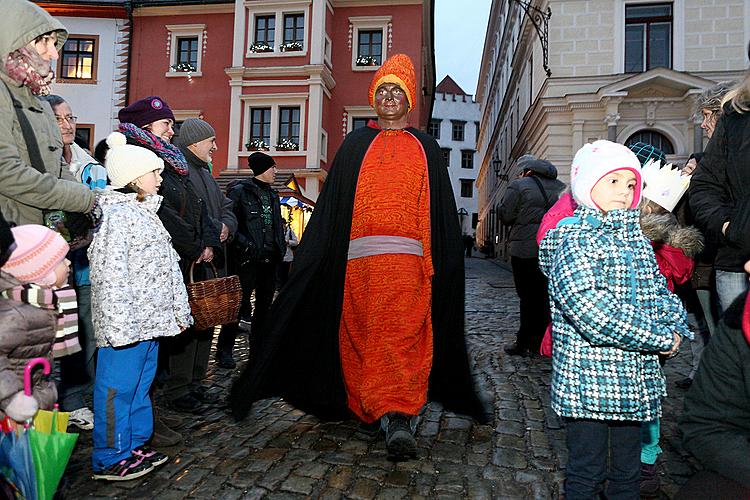 Epiphany in Český Krumlov and Putting the Lights off Christmas Tree, 6.1.2013