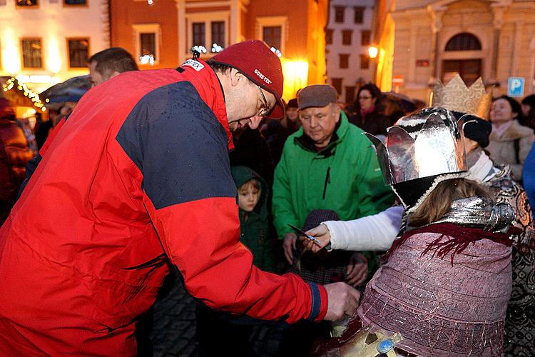 Epiphany in Český Krumlov and Putting the Lights off Christmas Tree, 6.1.2013