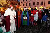 Dreikönigstag in Český Krumlov und Löschen des Weihnachtsbaums, 6.1.2013, Foto: Lubor Mrázek