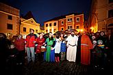 Dreikönigstag in Český Krumlov und Löschen des Weihnachtsbaums, 6.1.2013, Foto: Lubor Mrázek