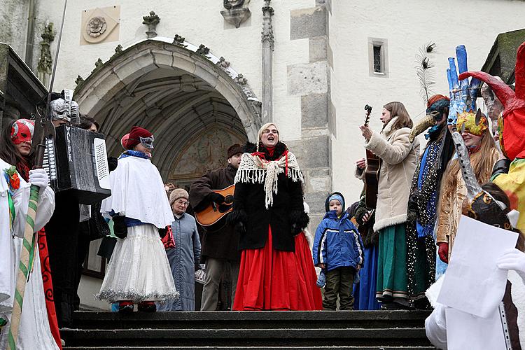 Carnival parade in Český Krumlov, 12th February 2013