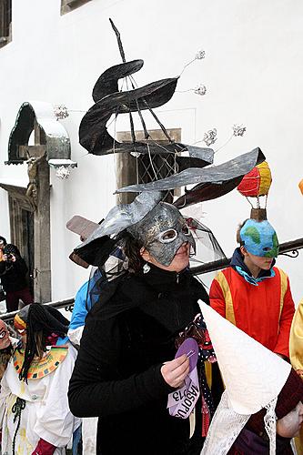 Carnival parade in Český Krumlov, 12th February 2013