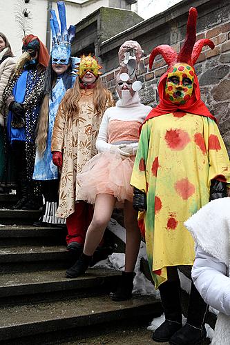 Carnival parade in Český Krumlov, 12th February 2013