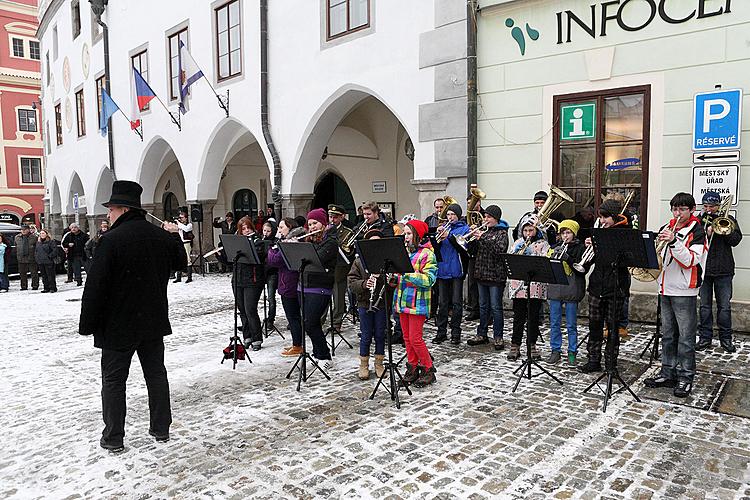 Masopustní průvod v Českém Krumlově, 12. února 2013