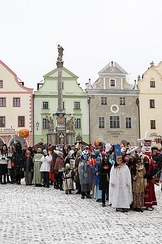 Carnival parade in Český Krumlov, 12th February 2013