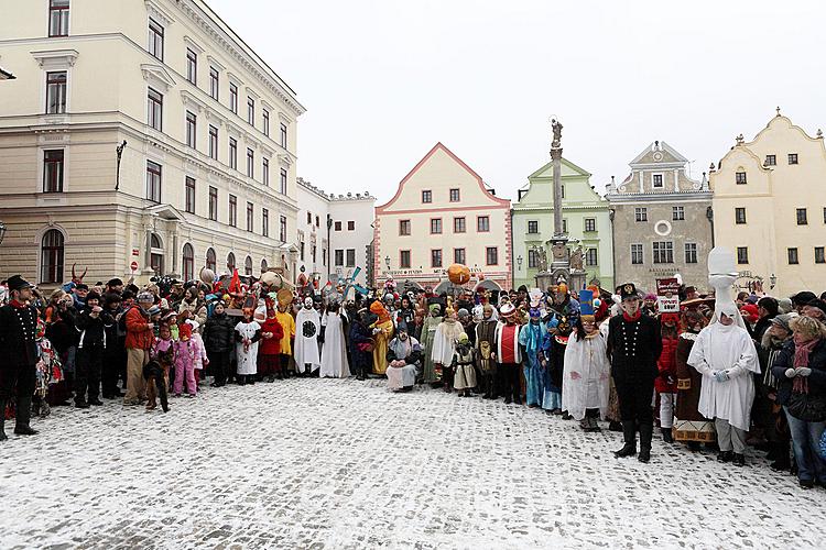 Carnival parade in Český Krumlov, 12th February 2013