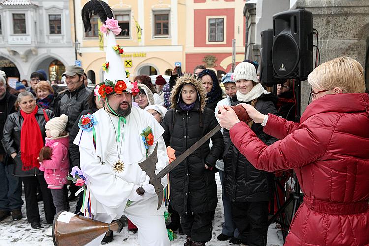 Carnival parade in Český Krumlov, 12th February 2013