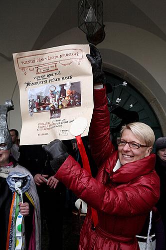 Carnival parade in Český Krumlov, 12th February 2013