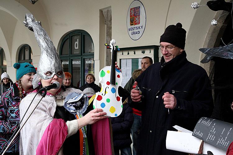 Carnival parade in Český Krumlov, 12th February 2013