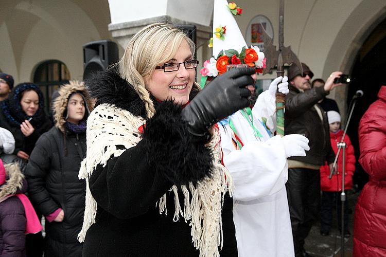 Carnival parade in Český Krumlov, 12th February 2013