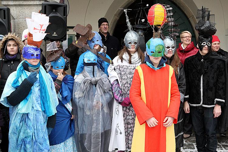 Carnival parade in Český Krumlov, 12th February 2013