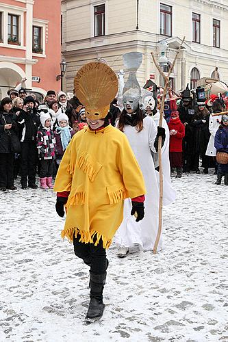 Masopustní průvod v Českém Krumlově, 12. února 2013