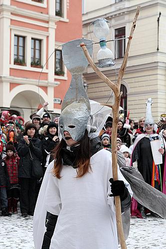 Carnival parade in Český Krumlov, 12th February 2013