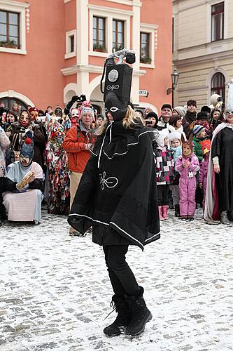 Carnival parade in Český Krumlov, 12th February 2013