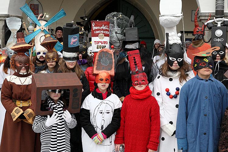 Carnival parade in Český Krumlov, 12th February 2013