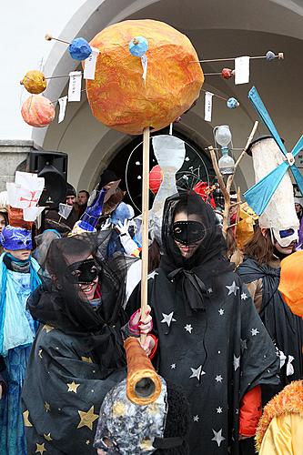 Carnival parade in Český Krumlov, 12th February 2013