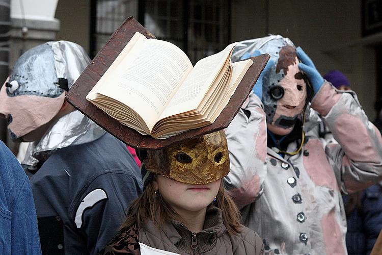 Carnival parade in Český Krumlov, 12th February 2013