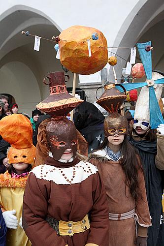 Carnival parade in Český Krumlov, 12th February 2013