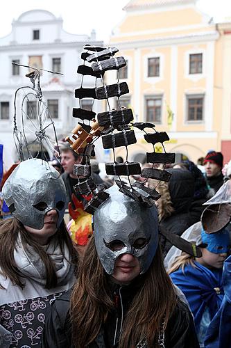 Carnival parade in Český Krumlov, 12th February 2013