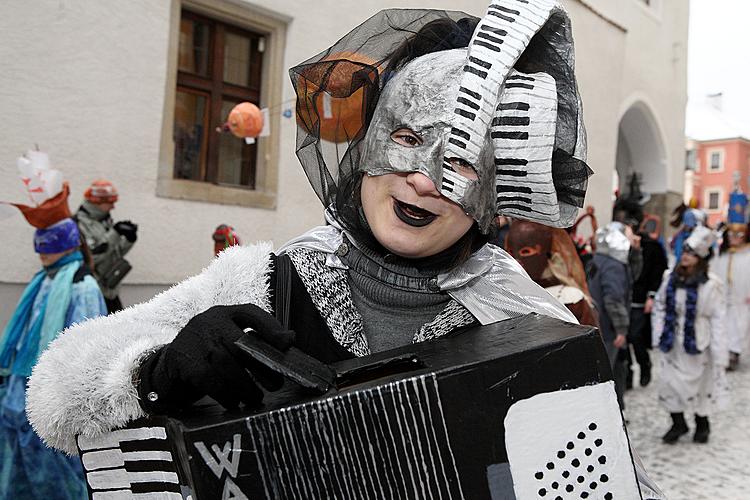 Carnival parade in Český Krumlov, 12th February 2013