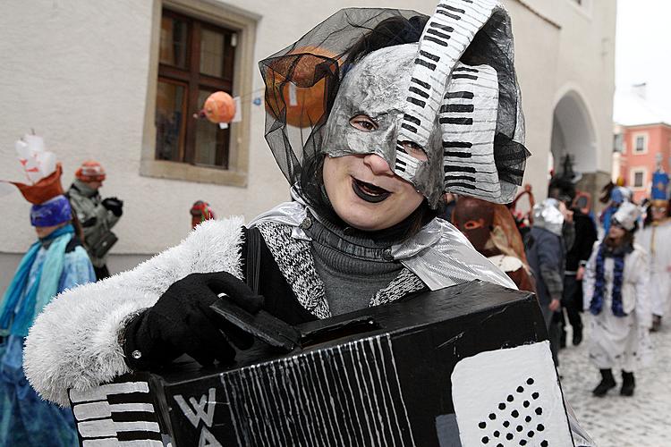 Carnival parade in Český Krumlov, 12th February 2013