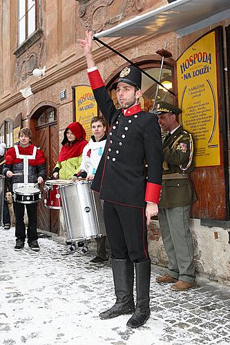 Masopustní průvod v Českém Krumlově, 12. února 2013