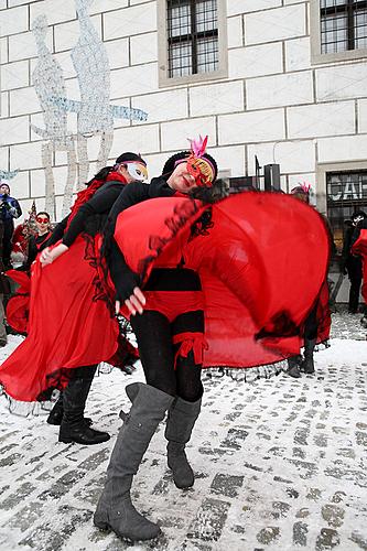 Carnival parade in Český Krumlov, 12th February 2013