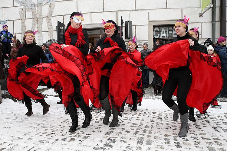 Carnival parade in Český Krumlov, 12th February 2013