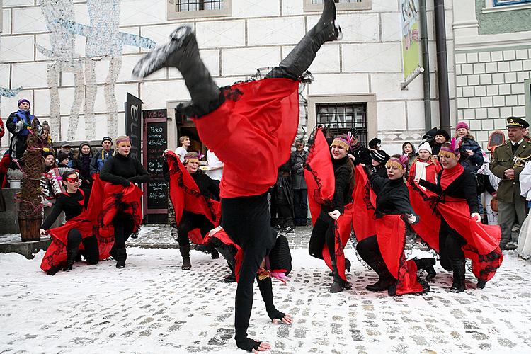 Carnival parade in Český Krumlov, 12th February 2013