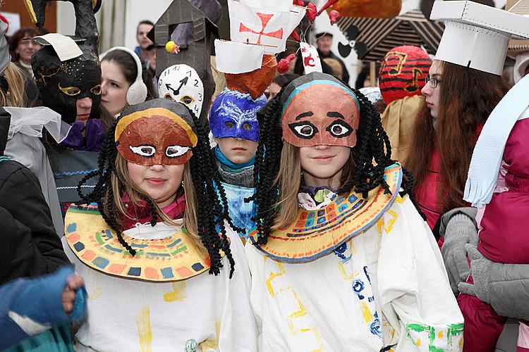 Carnival parade in Český Krumlov, 12th February 2013