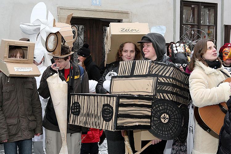 Carnival parade in Český Krumlov, 12th February 2013