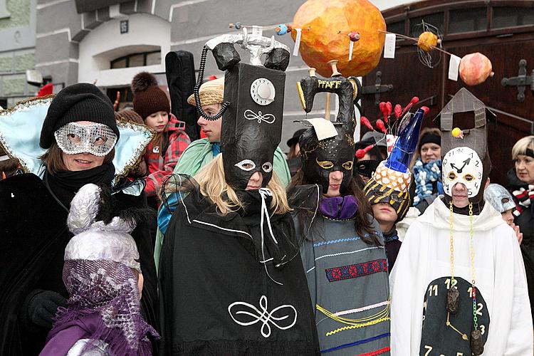 Carnival parade in Český Krumlov, 12th February 2013