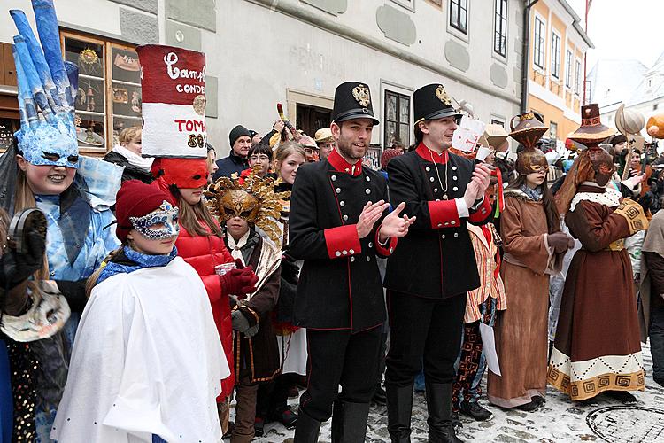 Masopustní průvod v Českém Krumlově, 12. února 2013