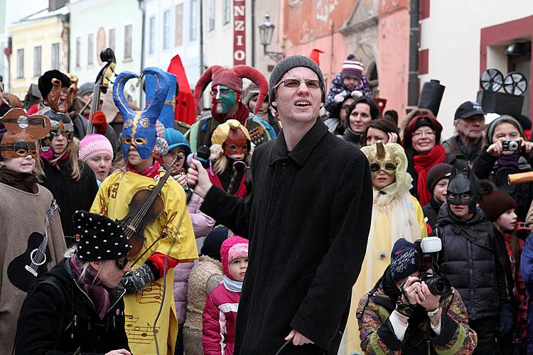 Carnival parade in Český Krumlov, 12th February 2013