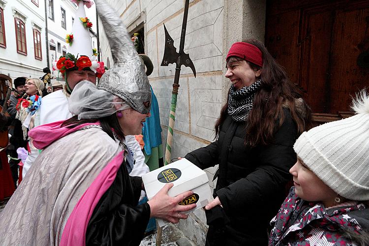 Carnival parade in Český Krumlov, 12th February 2013