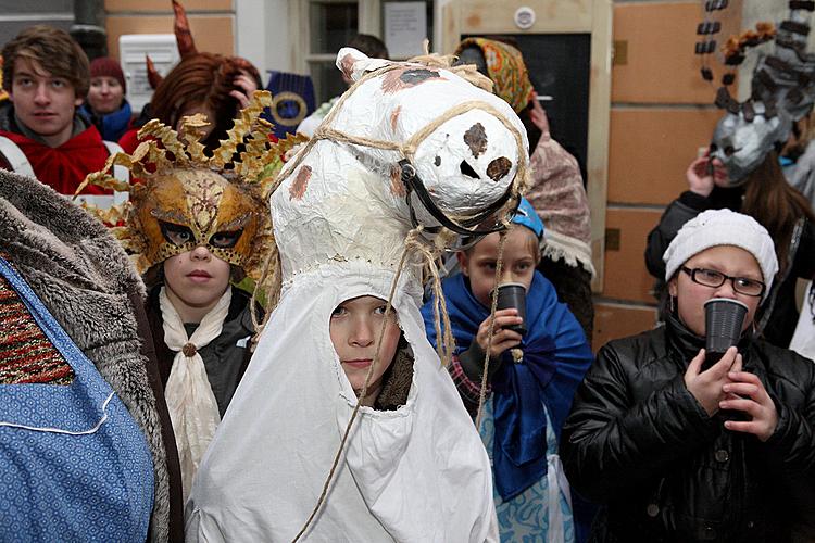 Carnival parade in Český Krumlov, 12th February 2013