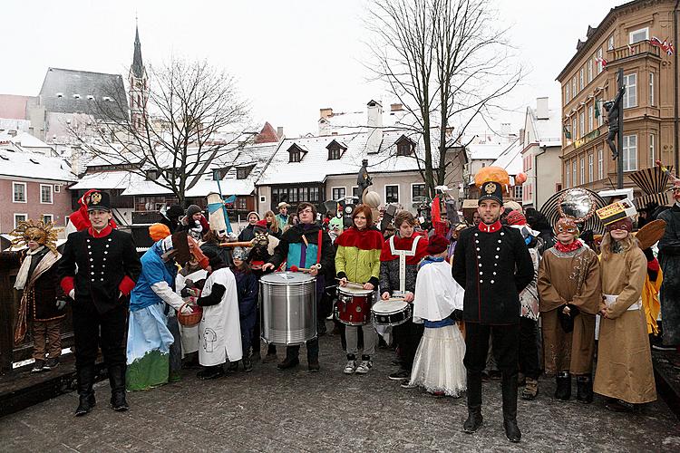 Carnival parade in Český Krumlov, 12th February 2013