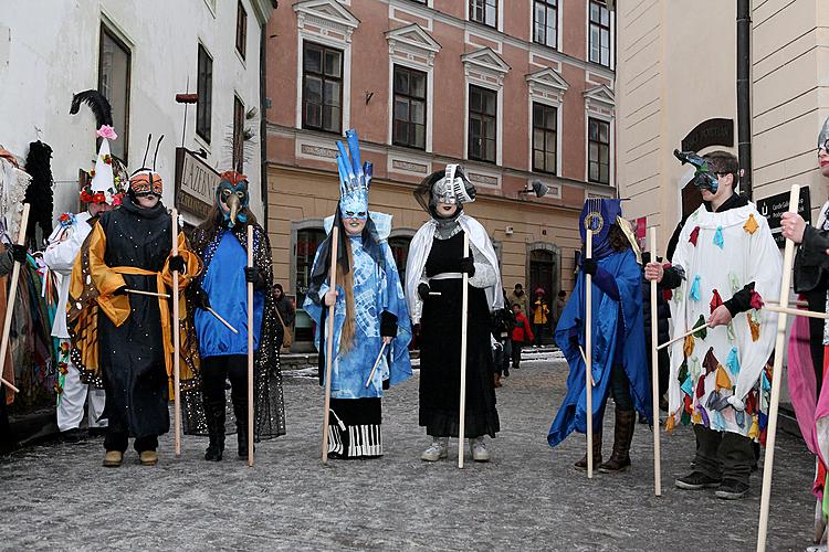 Carnival parade in Český Krumlov, 12th February 2013