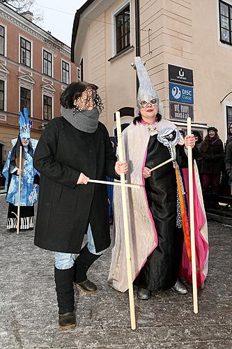 Carnival parade in Český Krumlov, 12th February 2013