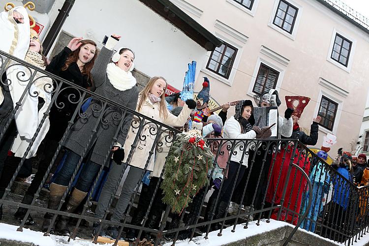 Carnival parade in Český Krumlov, 12th February 2013